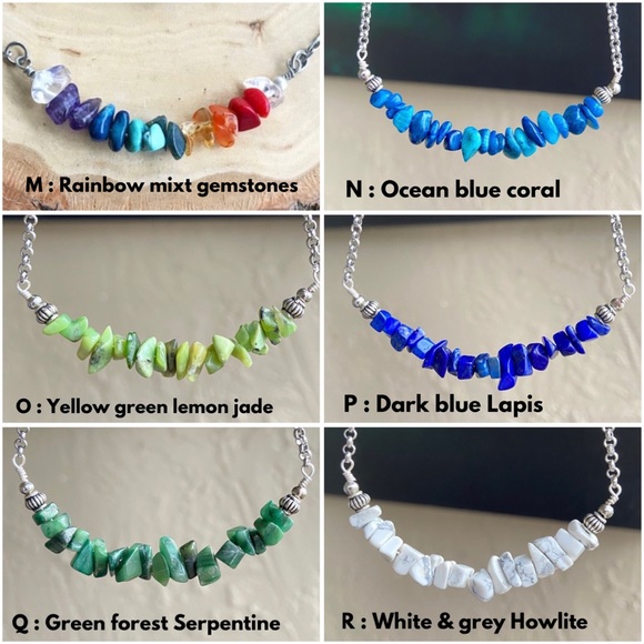 Double layer moth skull moon charm & gems of your choice goth boho - Picture 5 of 16